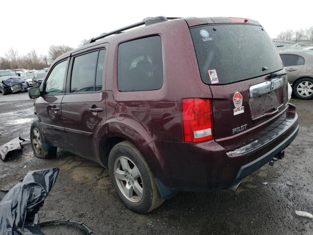 5FNYF4H51BB054372 - 2011 HONDA PILOT EXL MAROON photo 2