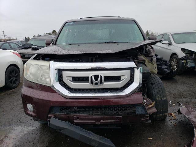 5FNYF4H51BB054372 - 2011 HONDA PILOT EXL MAROON photo 5