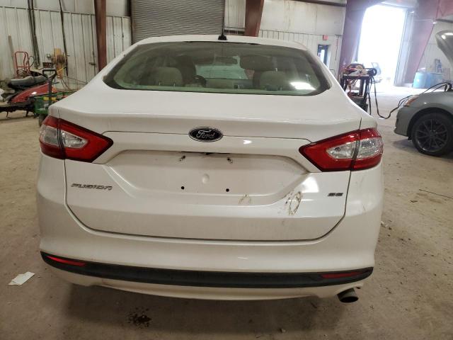 3FA6P0H71DR137645 - 2013 FORD FUSION SE WHITE photo 6