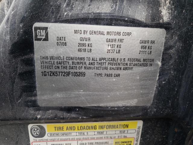 1G1ZK57729F105269 - 2009 CHEVROLET MALIBU LTZ შავი ფოტო 13