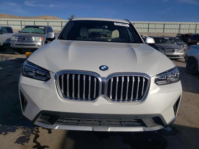 5UX53DP01N9L16423 - 2022 BMW X3 XDRIVE30I WHITE photo 5