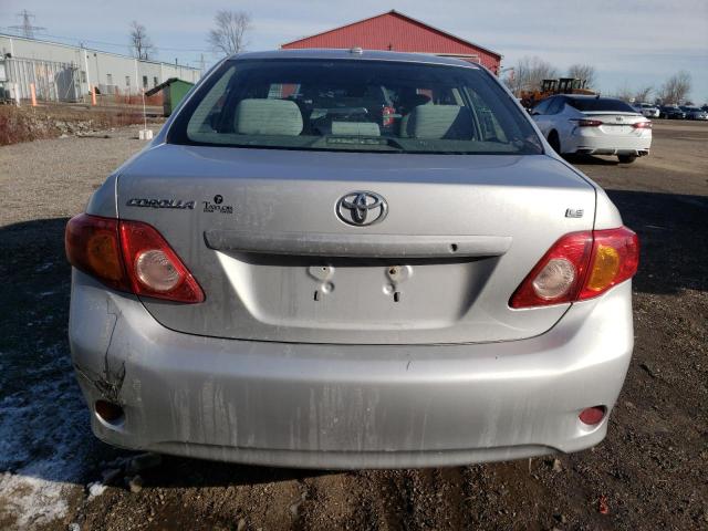 2T1BU4EEXAC233741 - 2010 TOYOTA COROLLA BASE SILVER photo 6