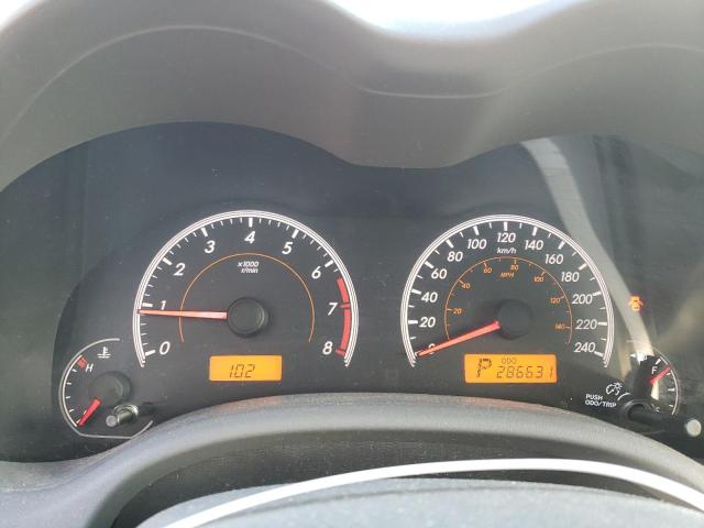 2T1BU4EEXAC233741 - 2010 TOYOTA COROLLA BASE SILVER photo 9