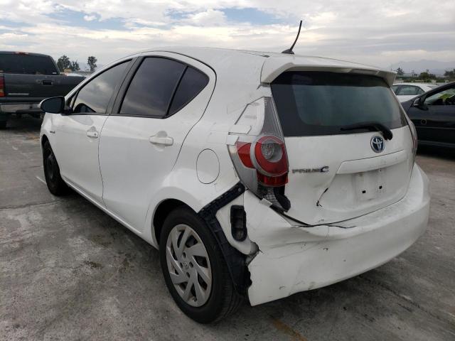 JTDKDTB36C1013484 - 2012 TOYOTA PRIUS C WHITE photo 2