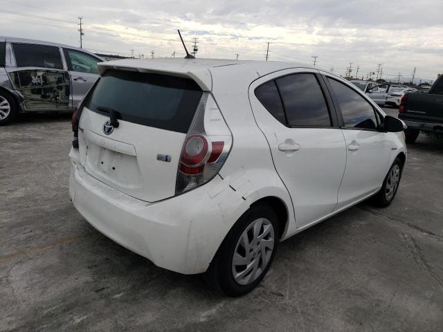 JTDKDTB36C1013484 - 2012 TOYOTA PRIUS C WHITE photo 3