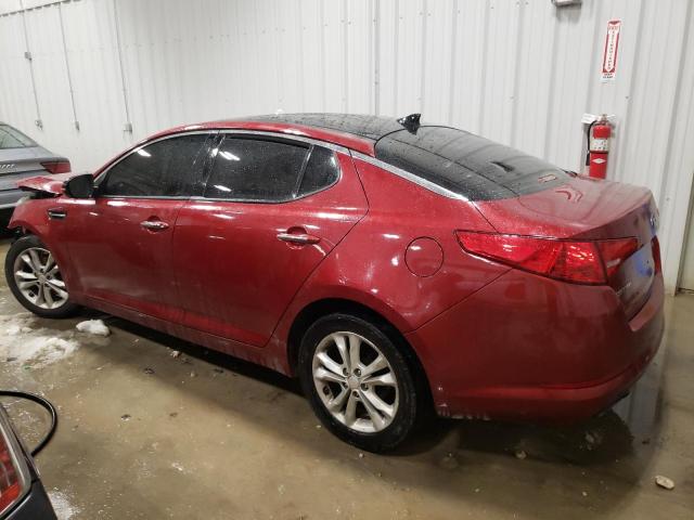 5XXGN4A70DG140492 - 2013 KIA OPTIMA EX RED photo 2