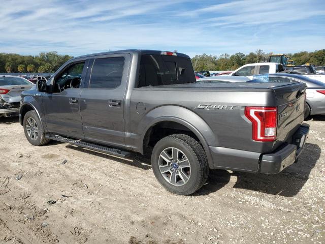 1FTEW1CF4GFD59515 - 2016 FORD F150 SUPERCREW GRAY photo 2