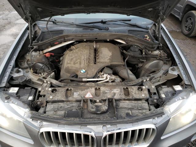 5UXWX7C53DL977920 - 2013 BMW X3 XDRIVE35I GRAY photo 12
