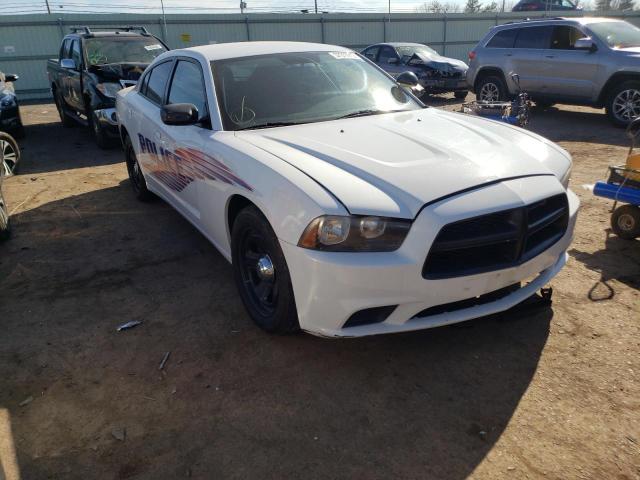 2C3CDXAT3DH570793 - 2013 DODGE CHARGER POLICE WHITE photo 1