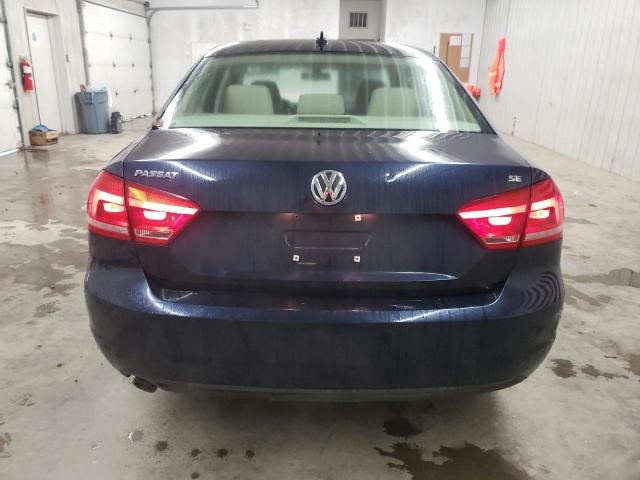 1VWBP7A33CC030423 - 2012 VOLKSWAGEN PASSAT SE BLUE photo 6