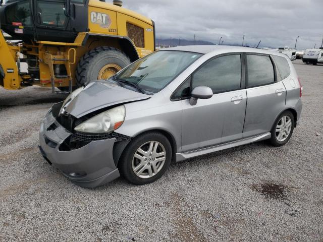 JHMGD38607S055302 - 2007 HONDA FIT S SILVER photo 1