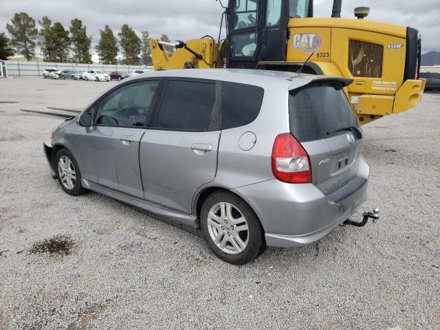 JHMGD38607S055302 - 2007 HONDA FIT S SILVER photo 2