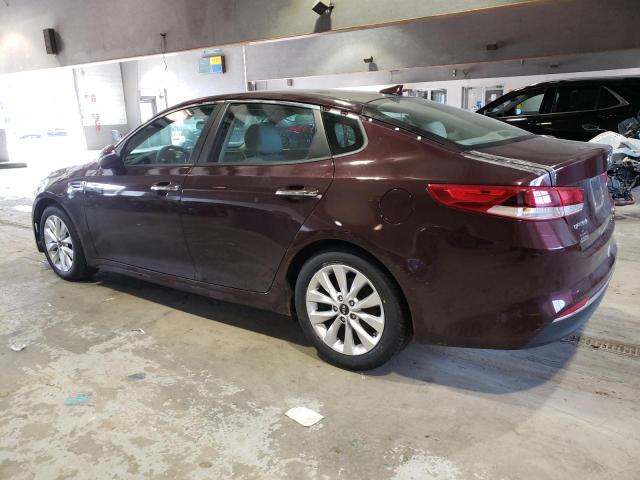 5XXGT4L35HG122785 - 2017 KIA OPTIMA LX BURGUNDY photo 2