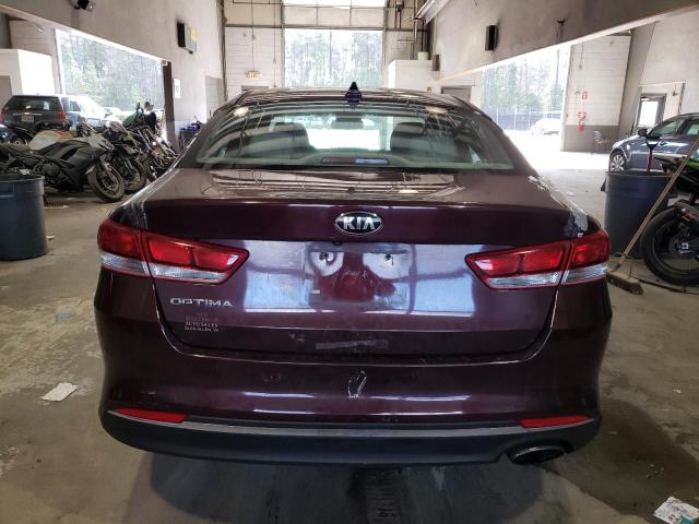 5XXGT4L35HG122785 - 2017 KIA OPTIMA LX BURGUNDY photo 6