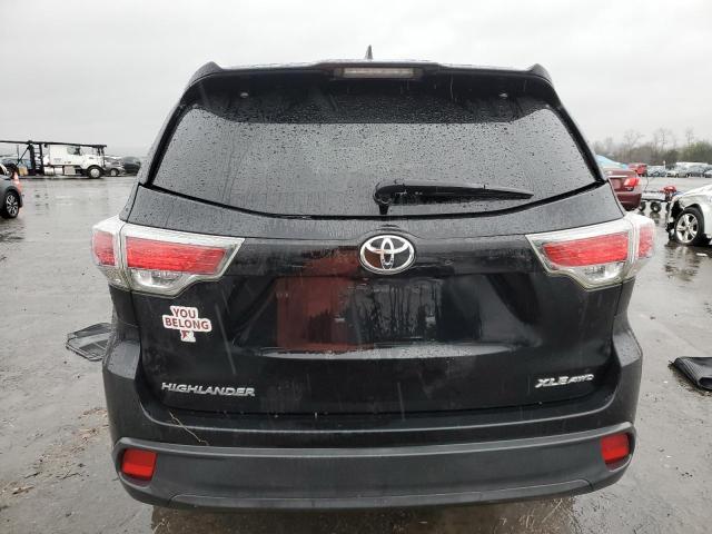 5TDJKRFH9FS224292 - 2015 TOYOTA HIGHLANDER XLE BLACK photo 6