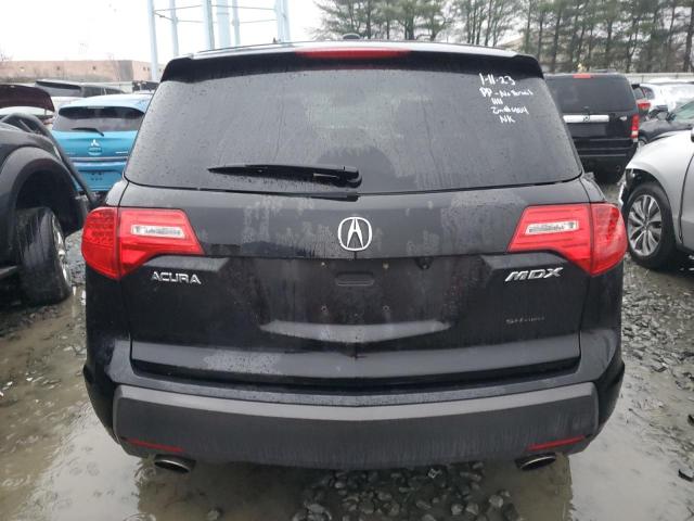 2HNYD28628H540804 - 2008 ACURA MDX TECHNOLOGY BLACK photo 6