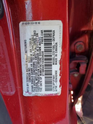 2T1BR32E13C024536 - 2003 TOYOTA COROLLA CE RED photo 12