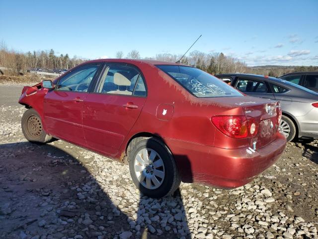 2T1BR32E13C024536 - 2003 TOYOTA COROLLA CE RED photo 2