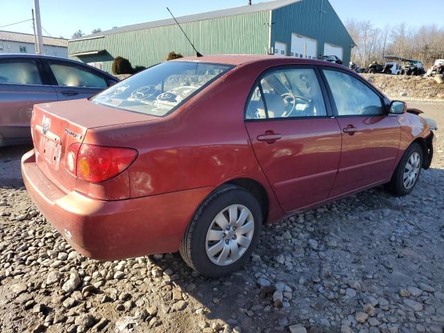 2T1BR32E13C024536 - 2003 TOYOTA COROLLA CE RED photo 3