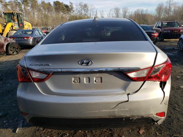 5NPEB4AC7EH878762 - 2014 HYUNDAI SONATA GLS SILVER photo 6