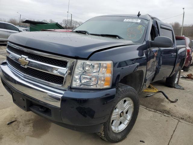 2GCEK13M071563746 - 2007 CHEVROLET SILVERADO K1500 CREW CAB BLUE photo 1