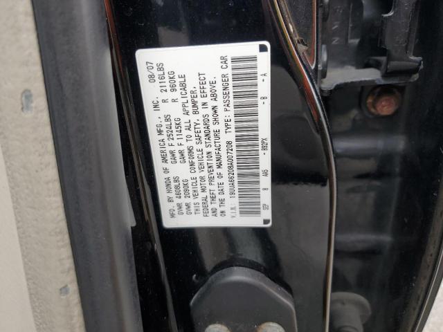 19UUA66208A007208 - 2008 ACURA TL BLACK photo 12