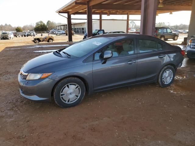 2HGFB2F65CH521292 - 2012 HONDA CIVIC HF GRAY photo 1