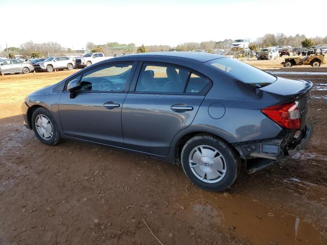 2HGFB2F65CH521292 - 2012 HONDA CIVIC HF GRAY photo 2