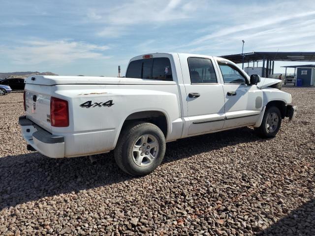 1D7HW48P97S163857 - 2007 DODGE DAKOTA QUAD SLT WHITE photo 3