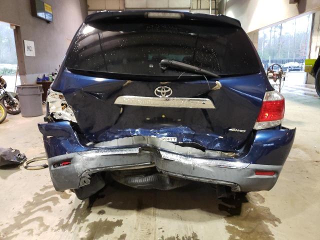 5TDBK3EHXBS069328 - 2011 TOYOTA HIGHLANDER BASE BLUE photo 6