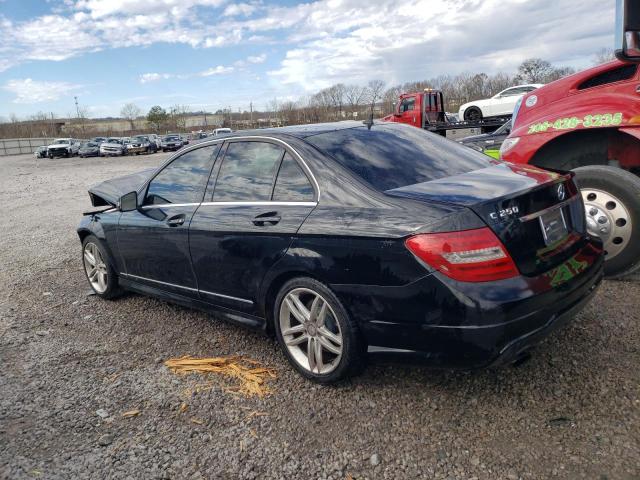 WDDGF4HB7DA770812 - 2013 MERCEDES-BENZ C 250 BLACK photo 2