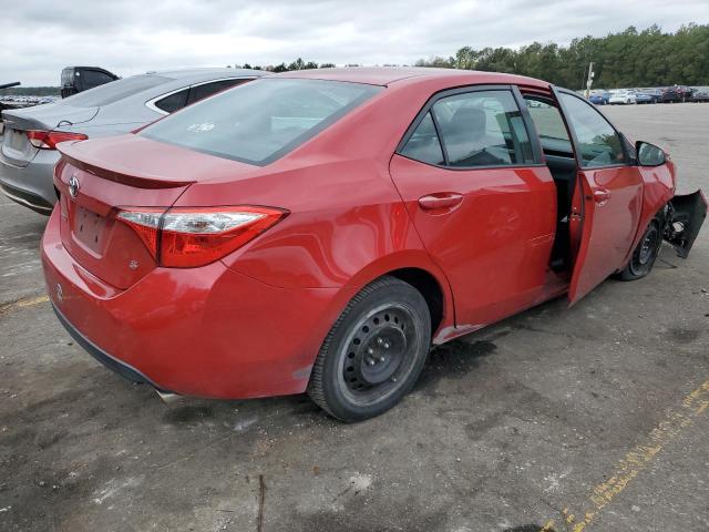 2T1BURHE9FC442551 - 2015 TOYOTA COROLLA L RED photo 3