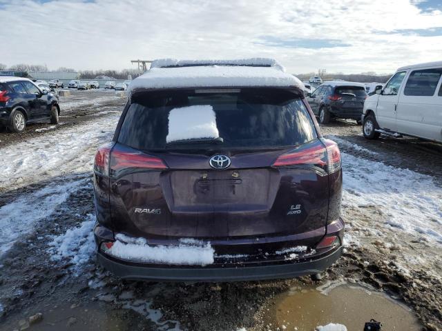 2T3BFREV1HW559287 - 2017 TOYOTA RAV4 LE PURPLE photo 6