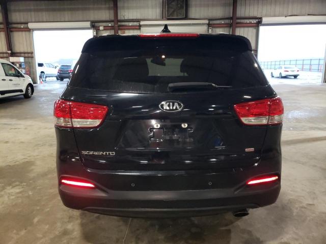 5XYPG4A39JG350619 - 2018 KIA SORENTO LX BLACK photo 6