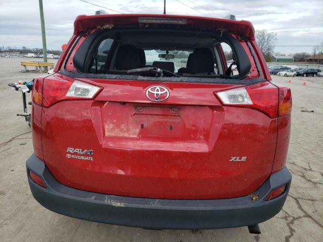 2T3WFREV6FW191946 - 2015 TOYOTA RAV4 XLE RED photo 6