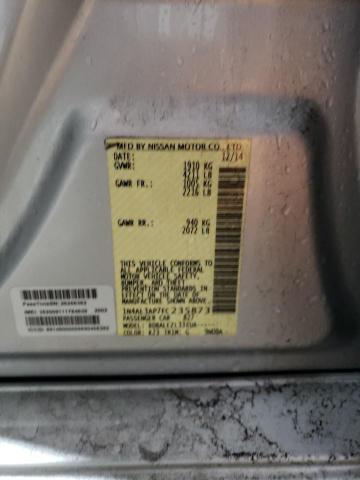 1N4AL3AP7FC235873 - 2015 NISSAN ALTIMA 2.5 SILVER photo 12