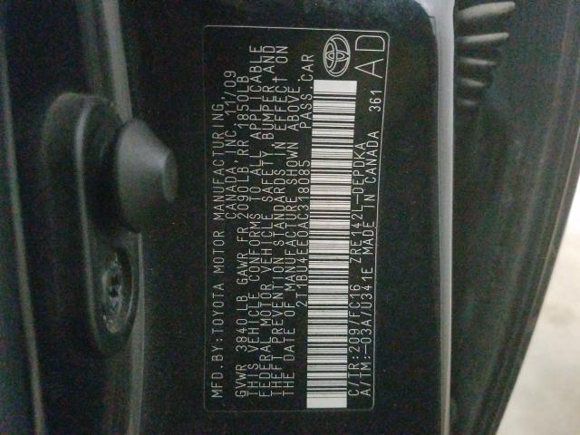 2T1BU4EE0AC318085 - 2010 TOYOTA COROLLA BASE  photo 10