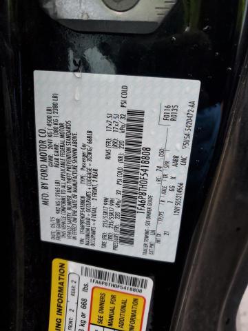 1FA6P8TH0F5418808 - 2015 FORD MUSTANG BLACK photo 12