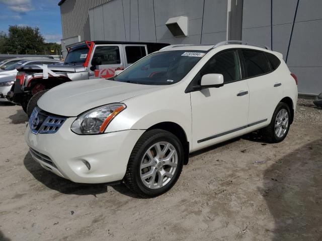 JN8AS5MV5DW116397 - 2013 NISSAN ROGUE S WHITE photo 1