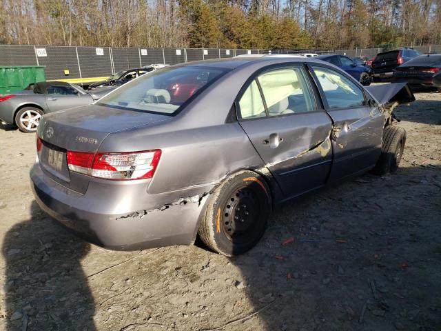 5NPET46C47H228697 - 2007 HYUNDAI SONATA GLS GRAY photo 3