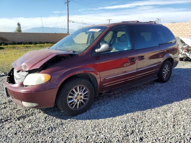 2C8GP64L91R196222 - 2001 CHRYSLER TOWN & COU LIMITED BURGUNDY photo 1