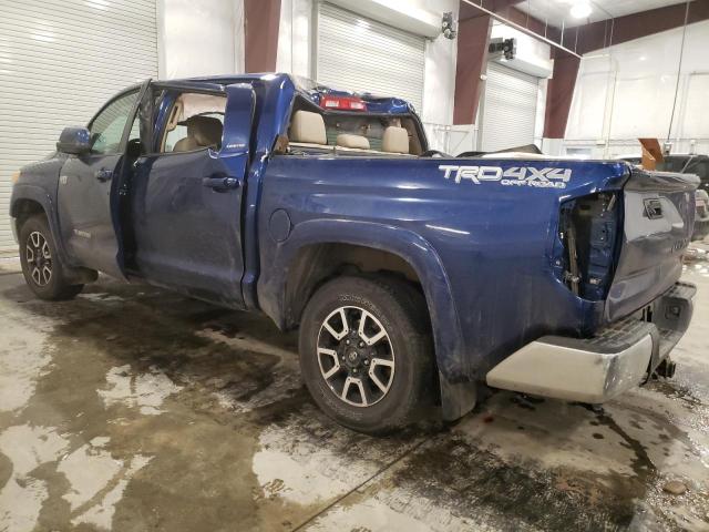 5TFHW5F10EX401576 - 2014 TOYOTA TUNDRA CREWMAX LIMITED BLUE photo 2