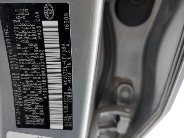 4T1G11BK6MU031862 - 2021 TOYOTA CAMRY SE SILVER photo 13