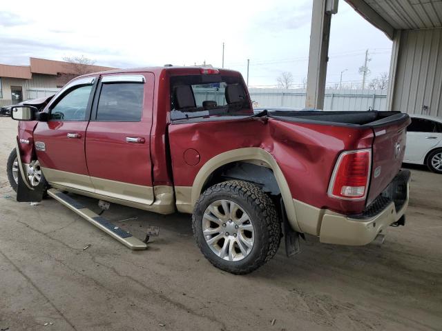 1C6RR7PT7DS547693 - 2013 RAM 1500 LONGHORN RED photo 2