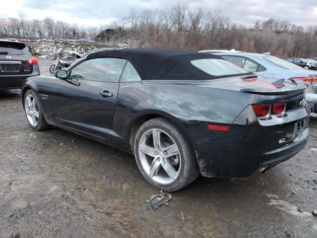 2G1FC3D32C9113121 - 2012 CHEVROLET CAMARO LT BLACK photo 2