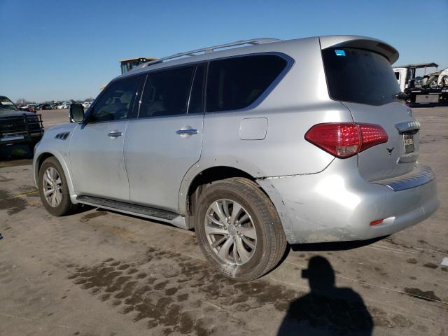 JN8AZ2NEXF9084671 - 2015 INFINITI QX80 SILVER photo 2