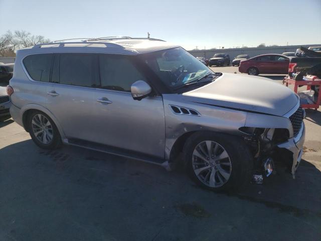 JN8AZ2NEXF9084671 - 2015 INFINITI QX80 SILVER photo 4