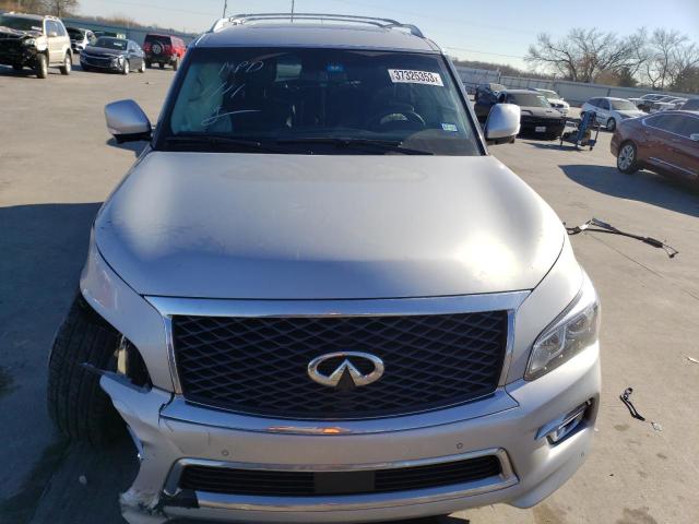 JN8AZ2NEXF9084671 - 2015 INFINITI QX80 SILVER photo 5