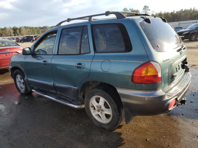 KM8SC13D02U218581 - 2002 HYUNDAI SANTA FE GLS GREEN photo 2