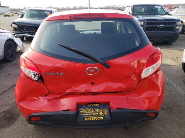 JM1DE1KY0D0166018 - 2013 MAZDA MAZDA2 RED photo 6